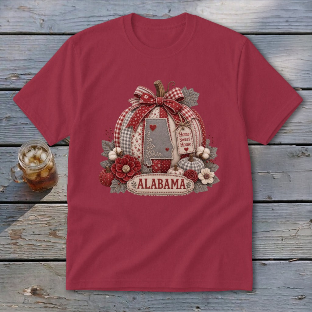 Alabama Faux Patchwork Pumpkin Youth Tee