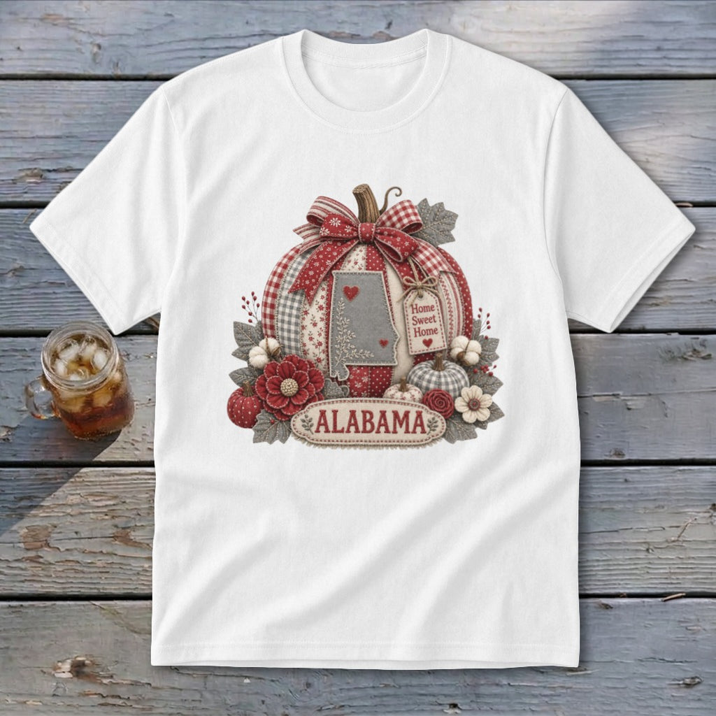 Alabama Faux Patchwork Pumpkin Youth Tee