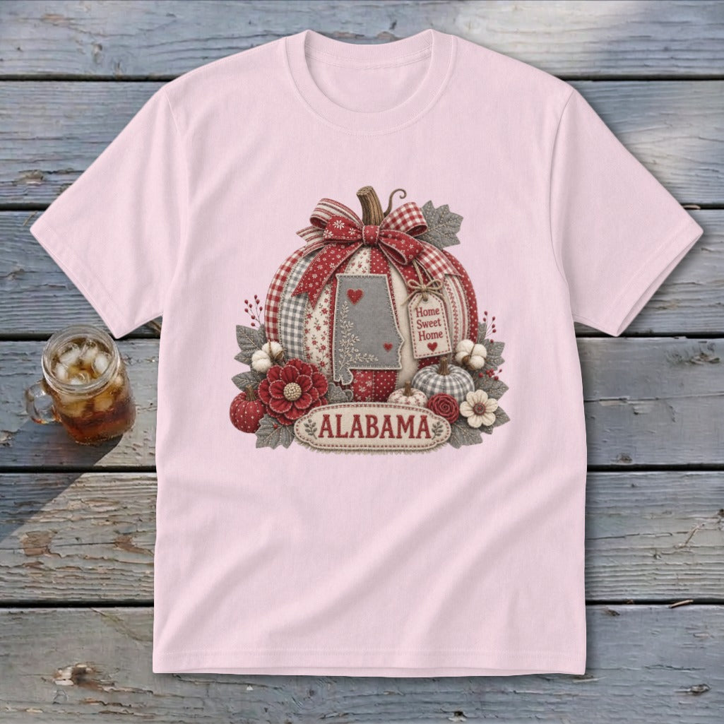 Alabama Faux Patchwork Pumpkin Youth Tee
