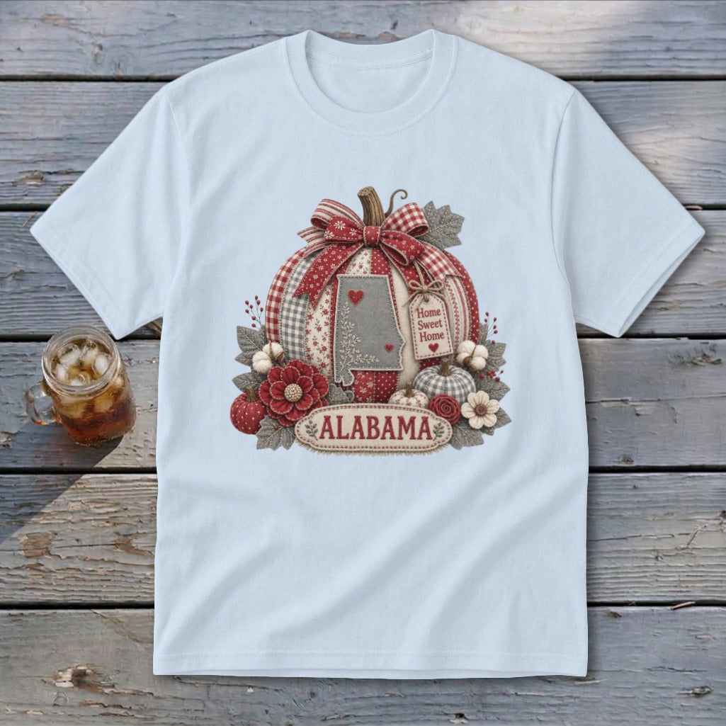 Alabama Faux Patchwork Pumpkin Youth Tee