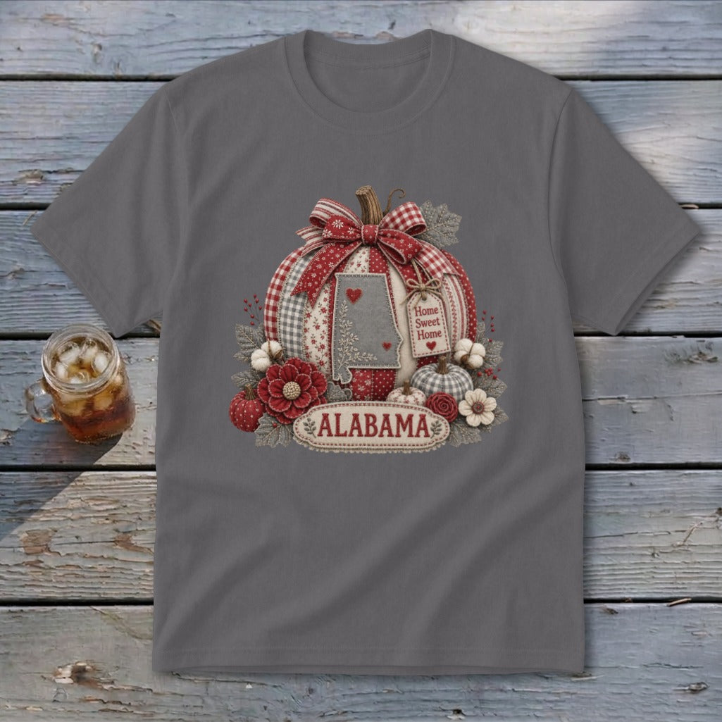 Alabama Faux Patchwork Pumpkin Youth Tee