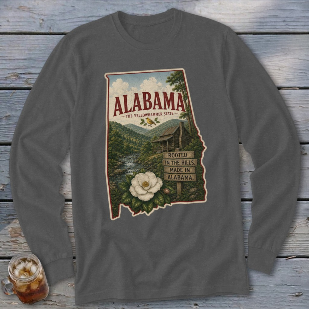 Alabama Homeplace Scene Long Sleeve Tee