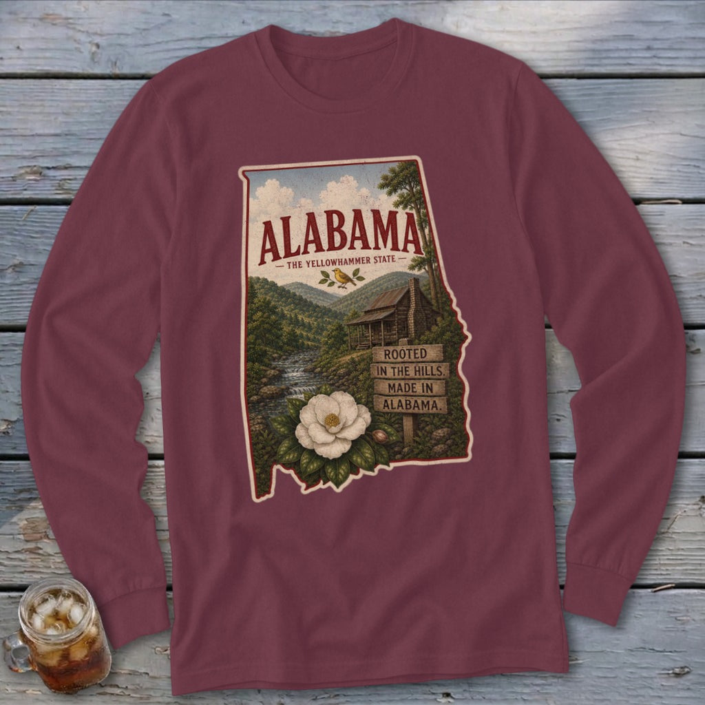 Alabama Homeplace Scene Long Sleeve Tee