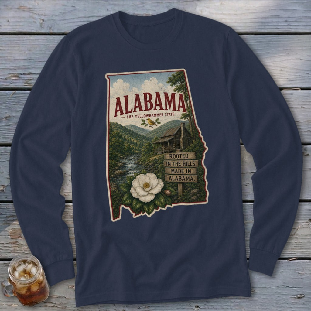 Alabama Homeplace Scene Long Sleeve Tee