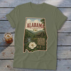 Alabama Homeplace Scene Softstyle Tee