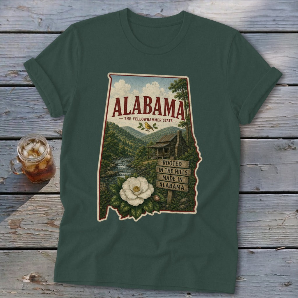 Alabama Homeplace Scene Softstyle Tee