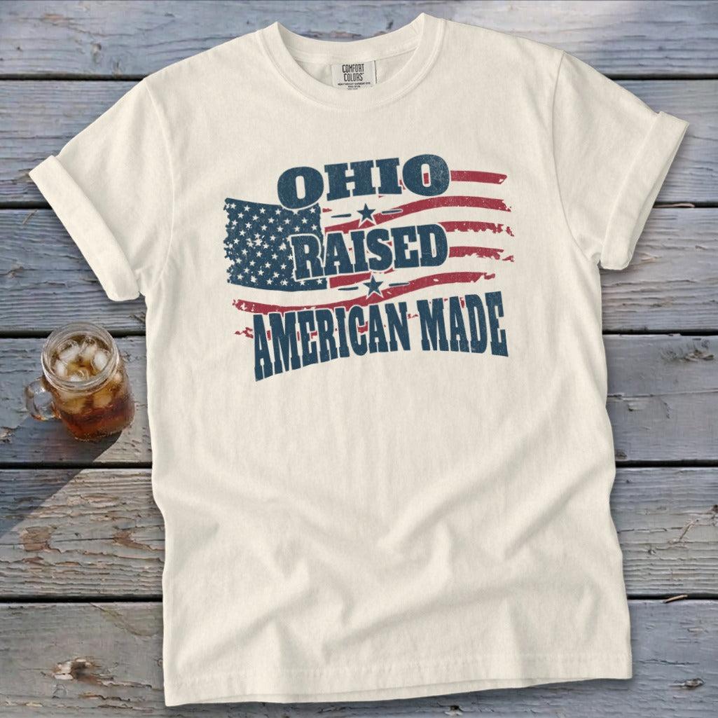 American - Ohio Raised Signature Tee