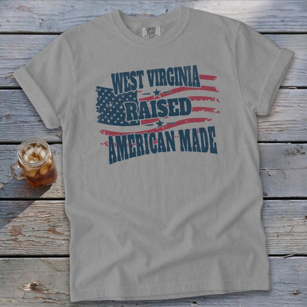 American - West Virginia Raised Signature Tee