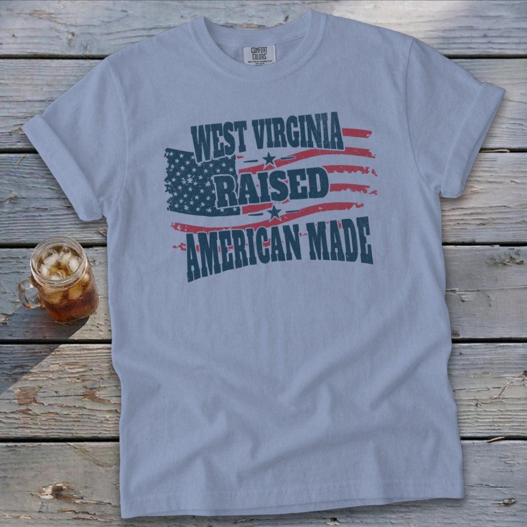American - West Virginia Raised Signature Tee