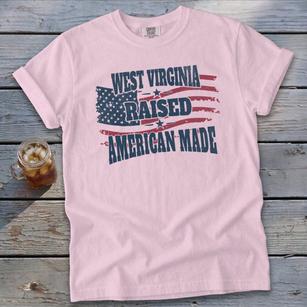 American - West Virginia Raised Signature Tee