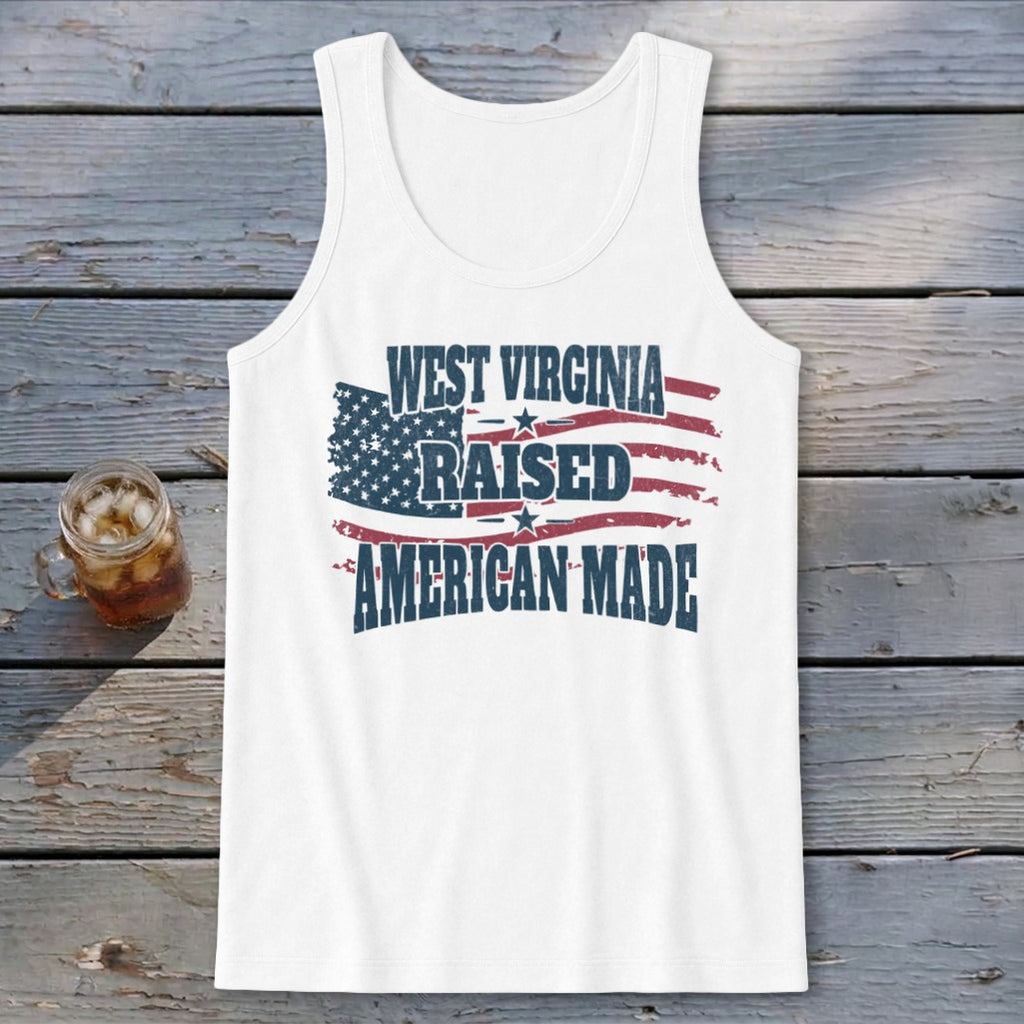 American - West Virginia Raised Tank Top
