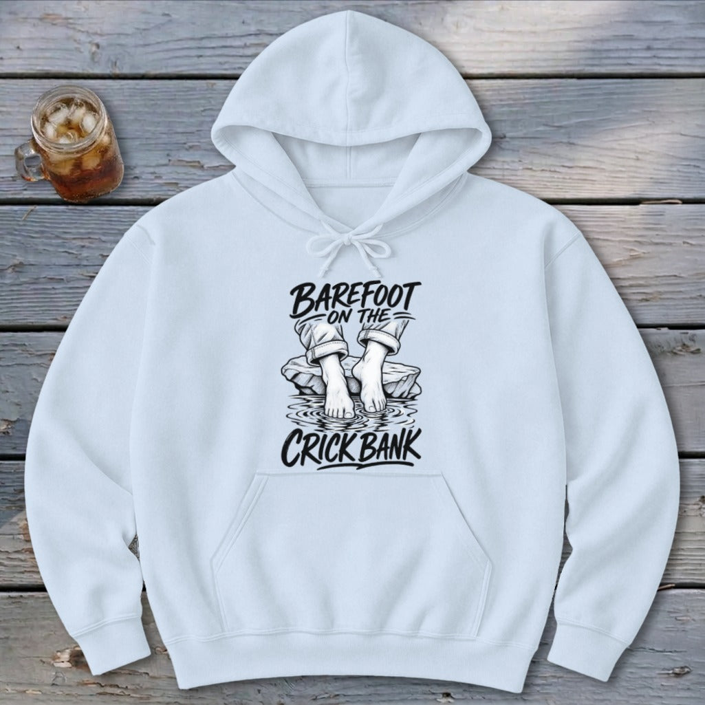 Barefoot on the Crick Bank Hoodie