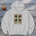 Bear's Paw Faux Quilt Block Hoodie