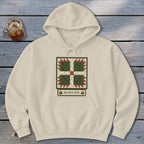 Bear's Paw Faux Quilt Block Hoodie