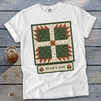 Bear's Paw Faux Quilt Block Signature Tee