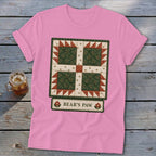 Bear's Paw Faux Quilt Block Softstyle Tee