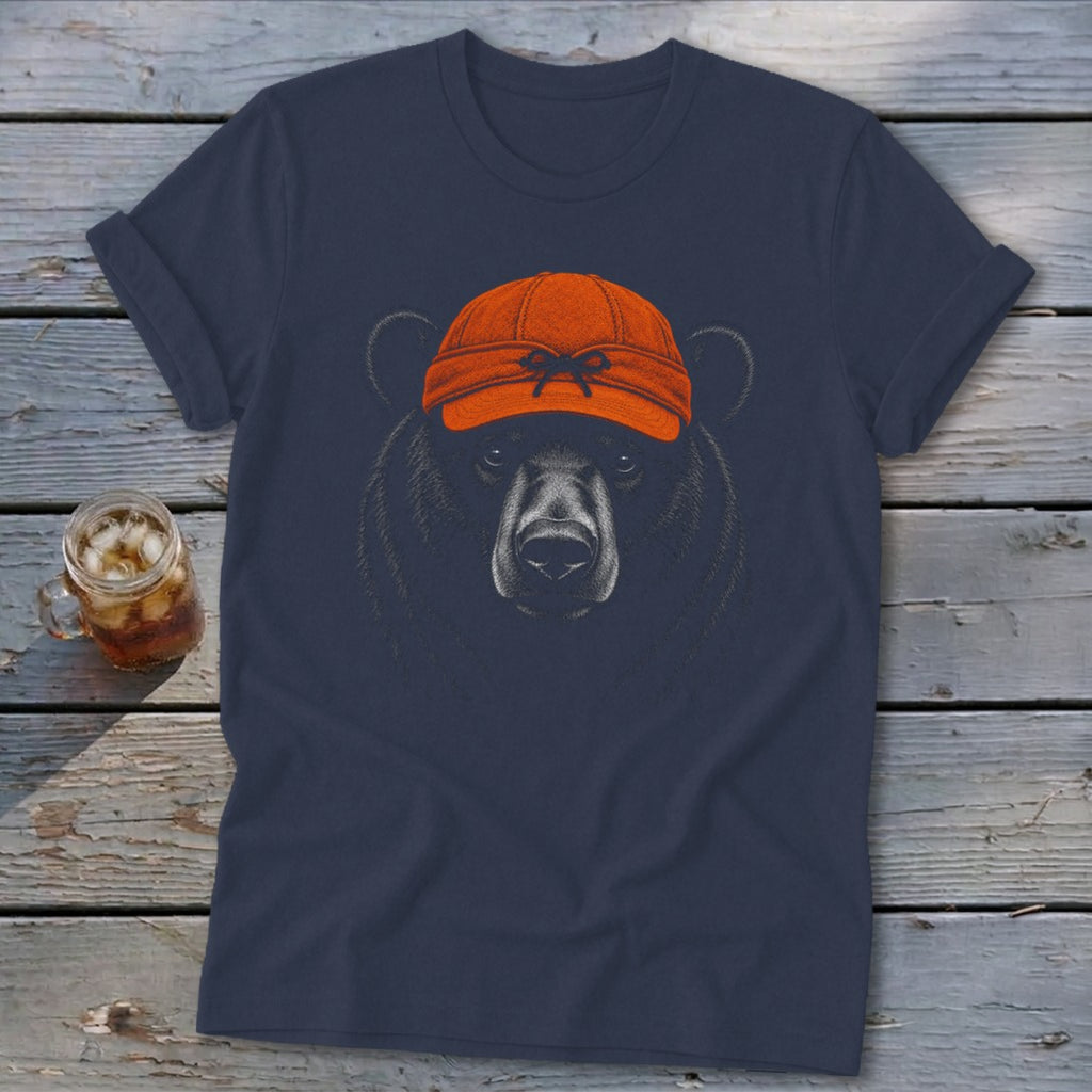 Blaze Orange Bear Softstyle Tee