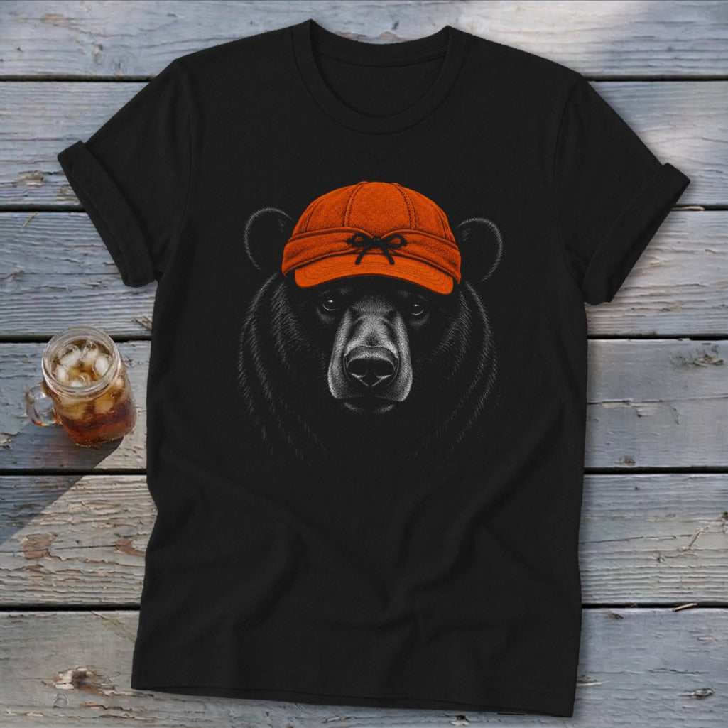 Blaze Orange Bear Softstyle Tee