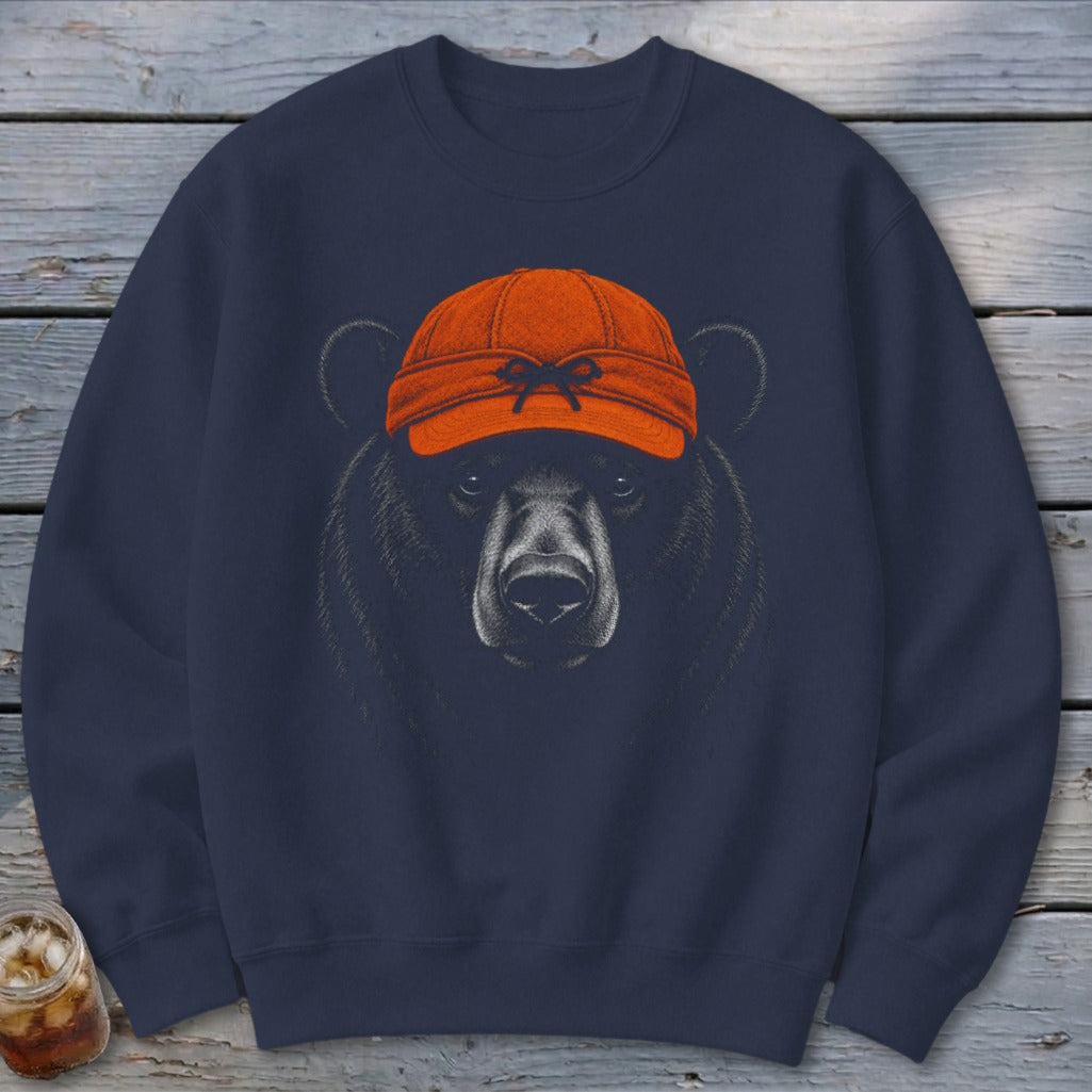 Blaze Orange Bear Sweatshirt
