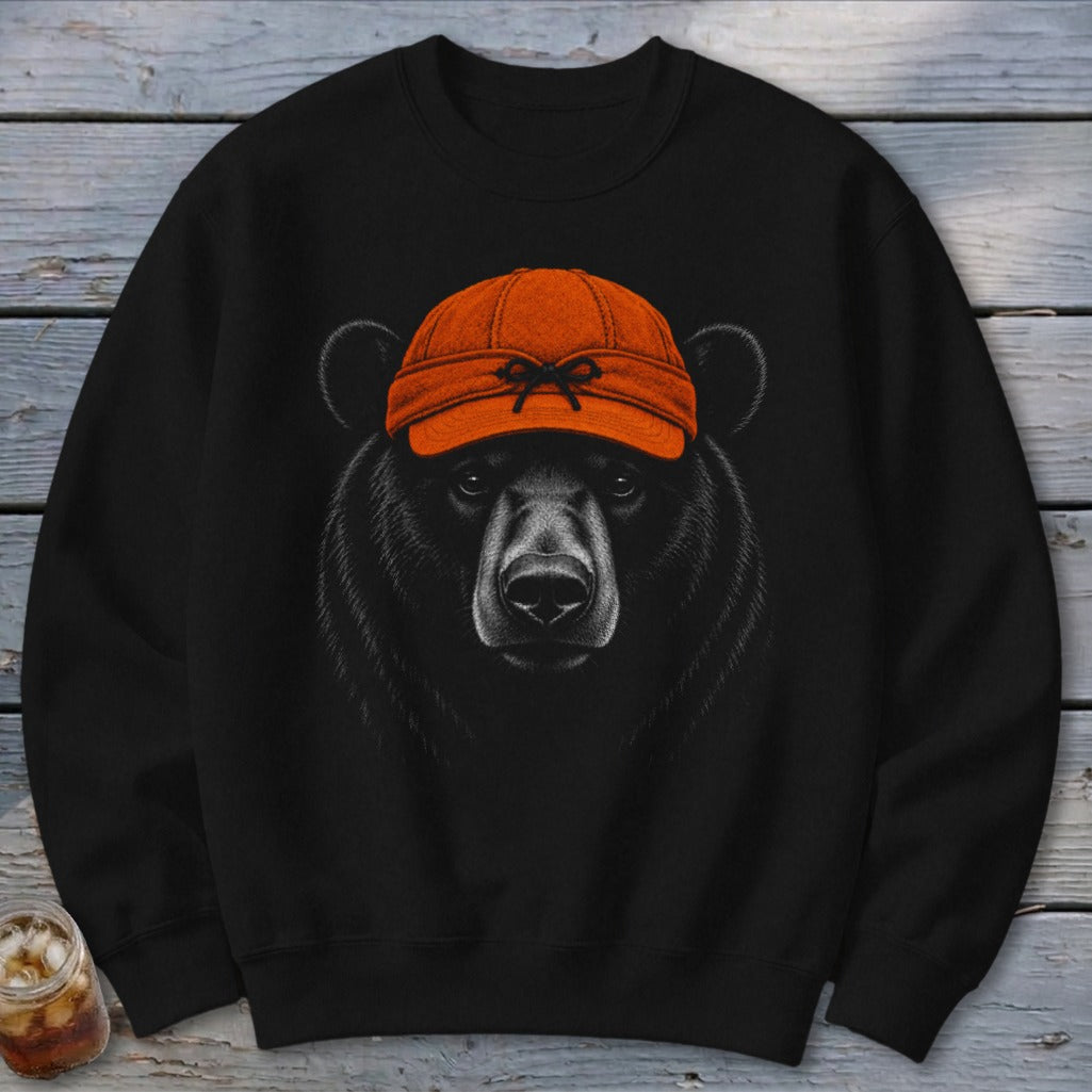 Blaze Orange Bear Sweatshirt