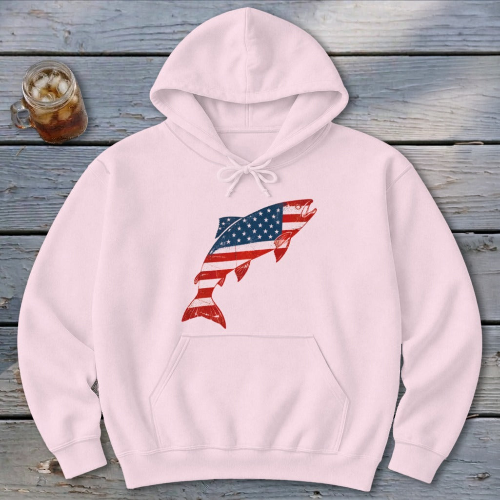 Brook Trout Flag Hoodie