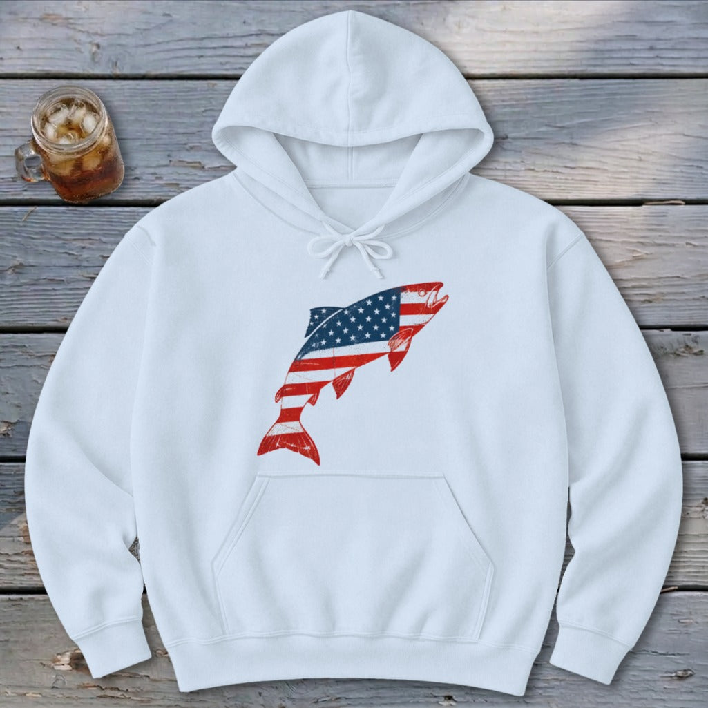 Brook Trout Flag Hoodie
