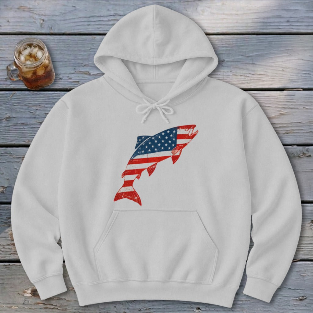Brook Trout Flag Hoodie