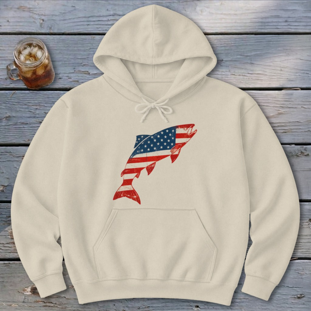 Brook Trout Flag Hoodie