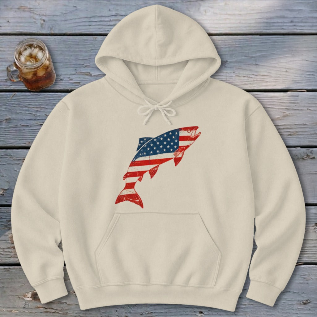 Brook Trout Flag Hoodie