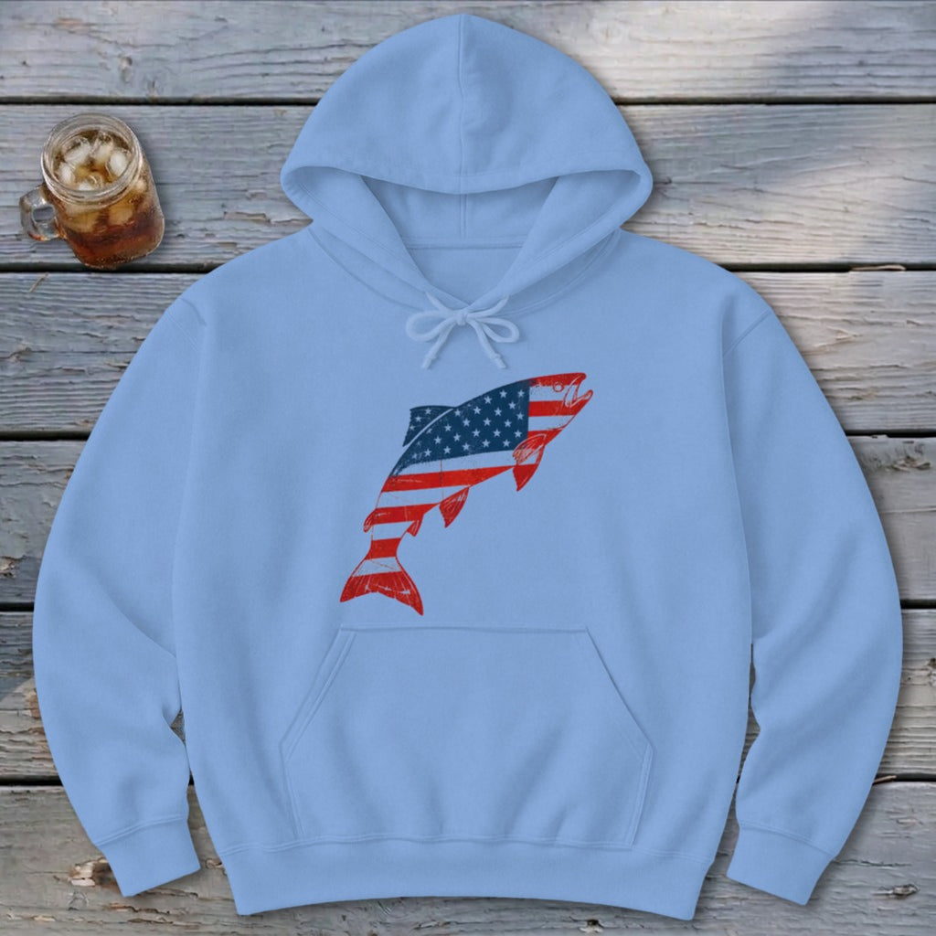 Brook Trout Flag Hoodie