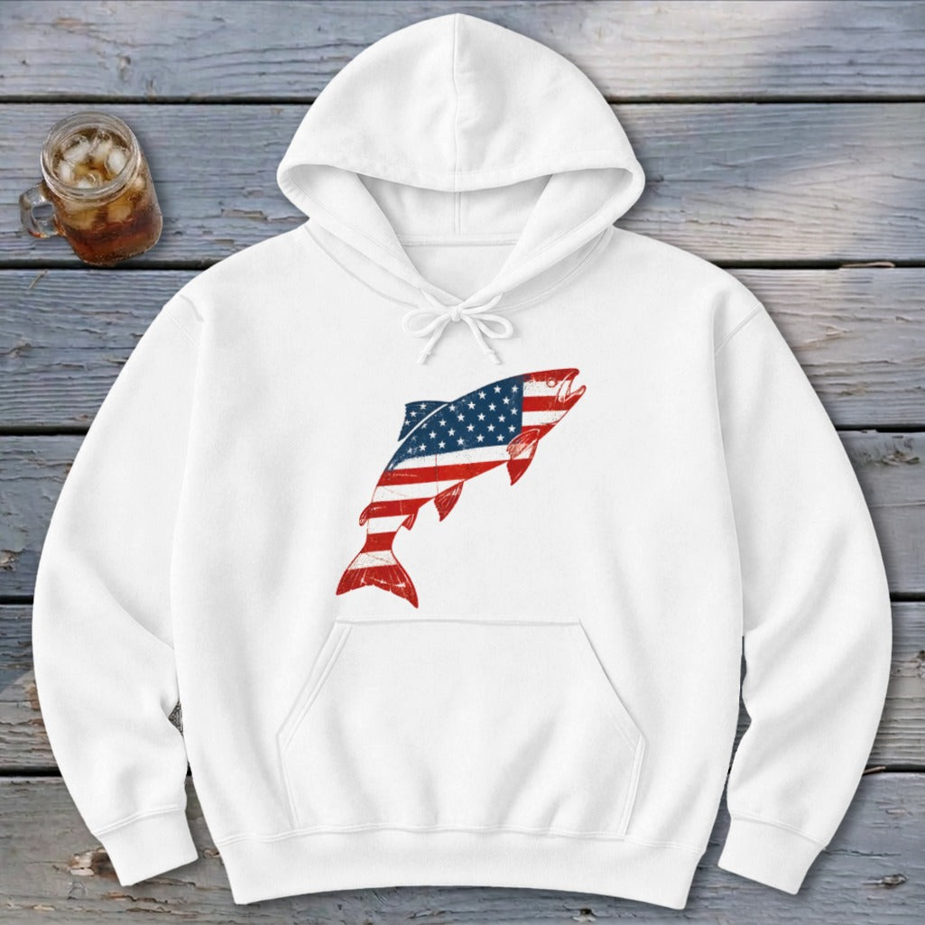 Brook Trout Flag Hoodie