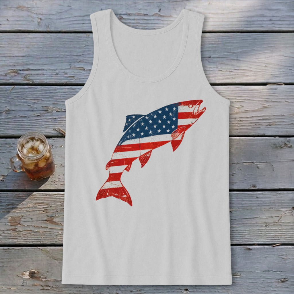 Brook Trout Flag Tank Top