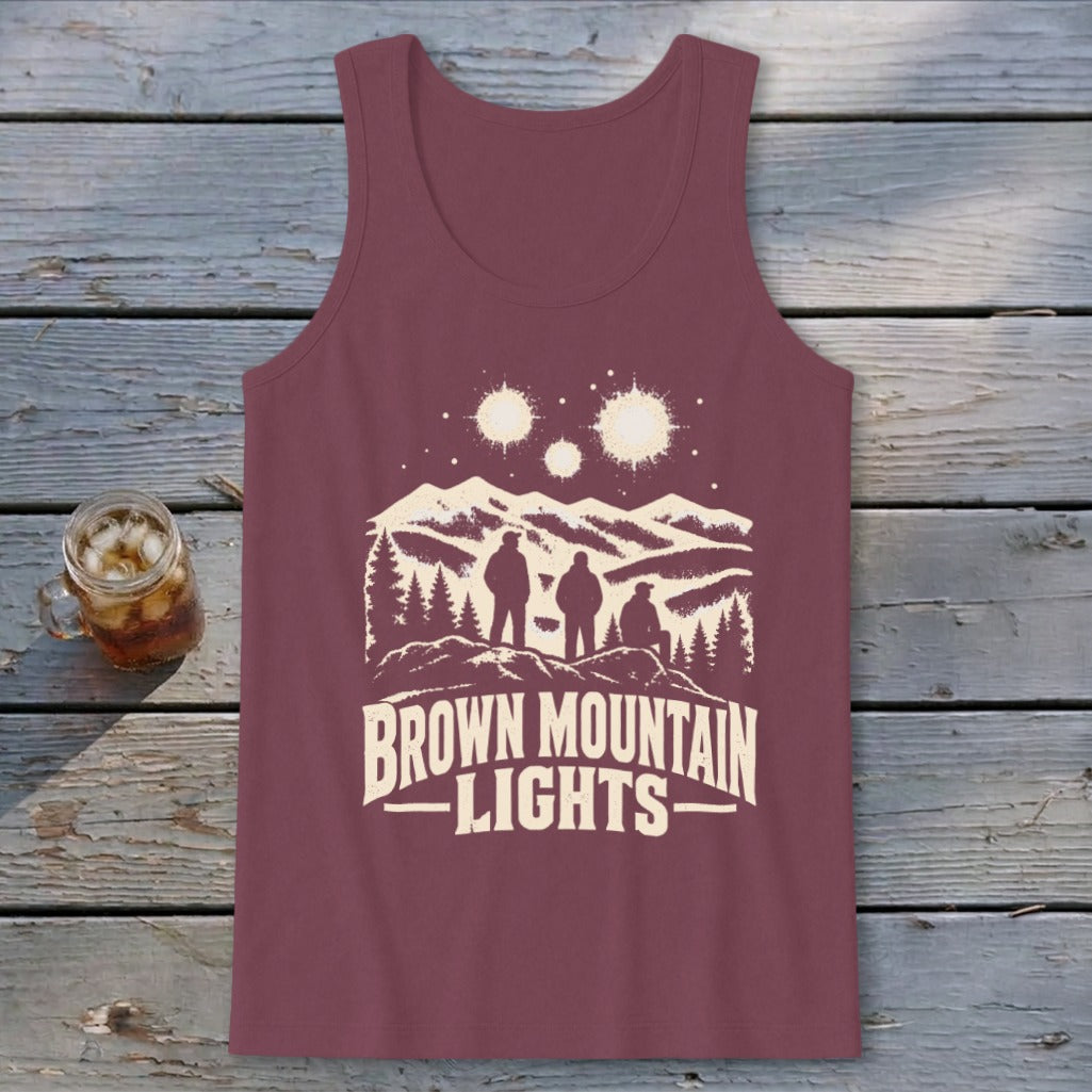 Brown Mountain Lights Watchers Tank Top