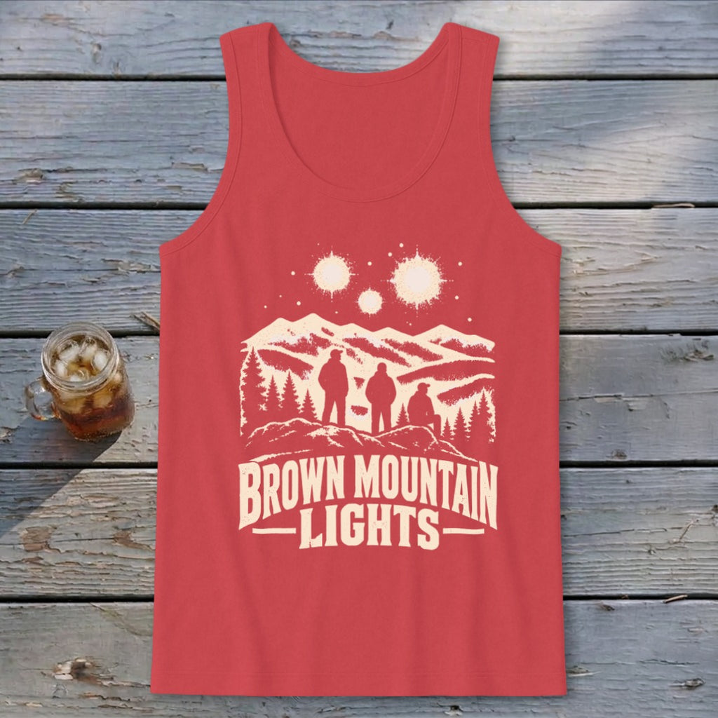 Brown Mountain Lights Watchers Tank Top