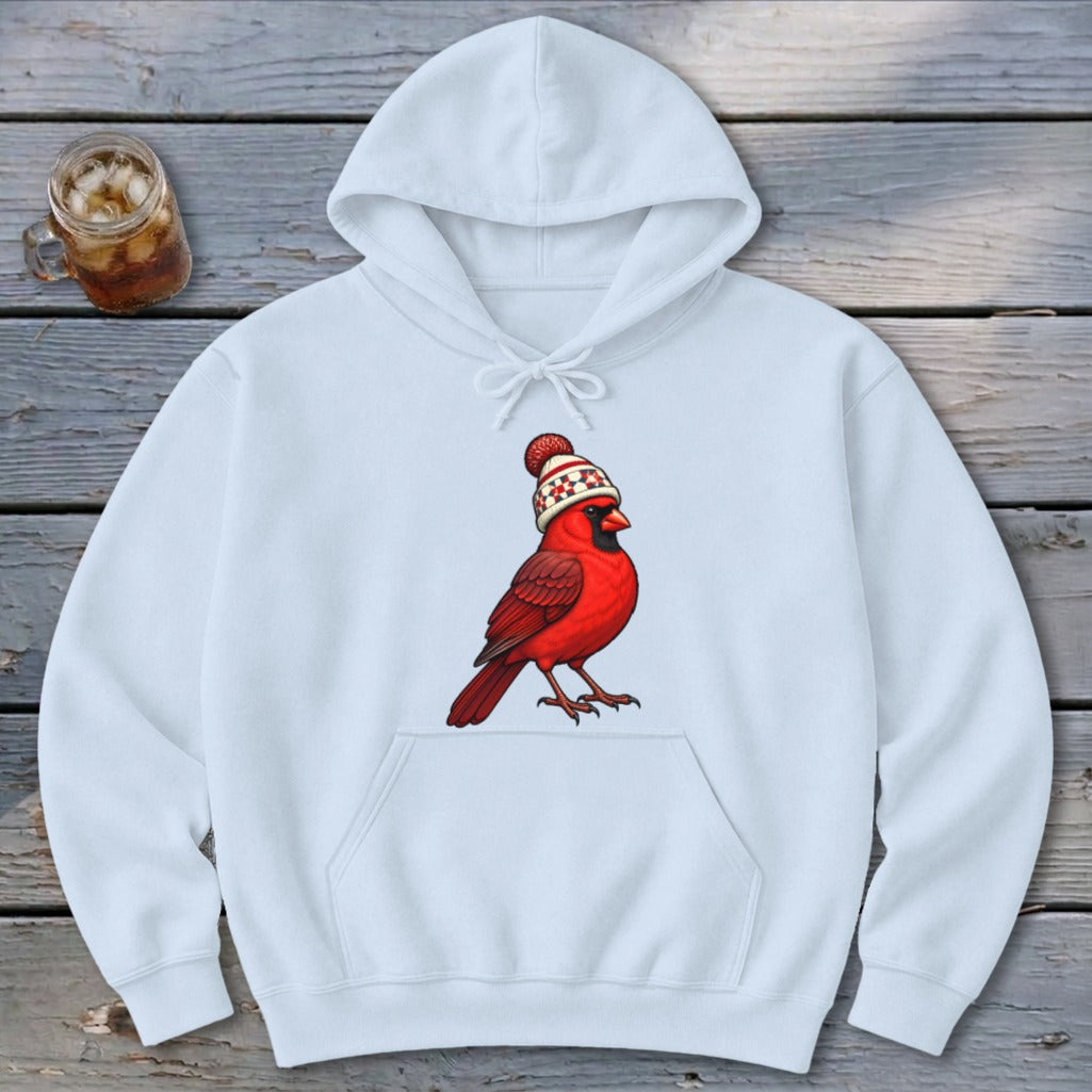 Cardinal In A Toboggan Hoodie