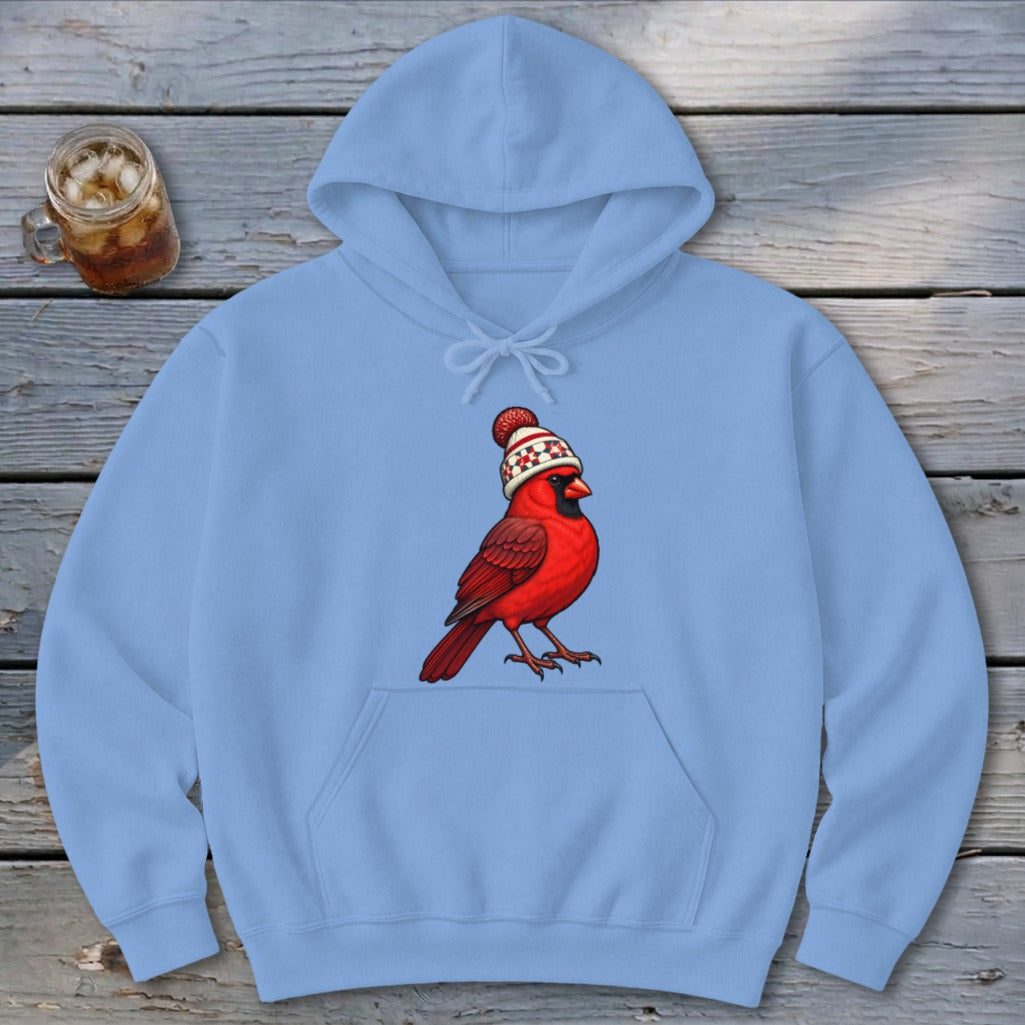 Cardinal In A Toboggan Hoodie