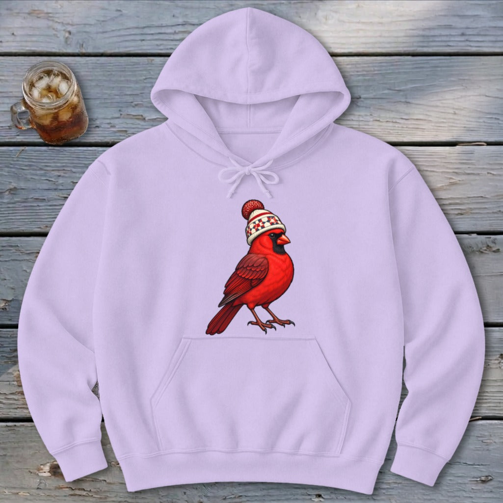 Cardinal In A Toboggan Hoodie