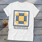 Churn Dash Faux Quilt Block Softstyle Tee