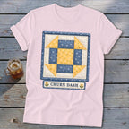 Churn Dash Faux Quilt Block Softstyle Tee