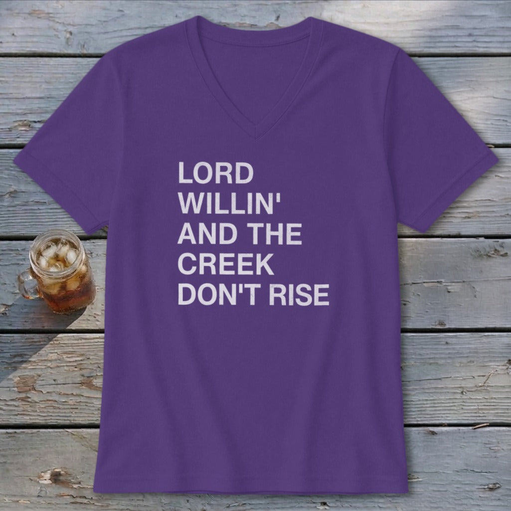 Creek Don't Rise V-neck