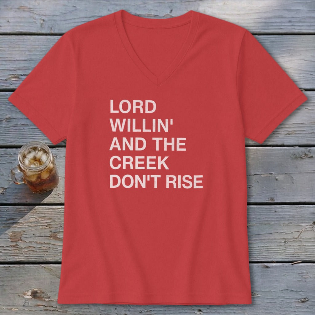 Creek Don't Rise V-neck