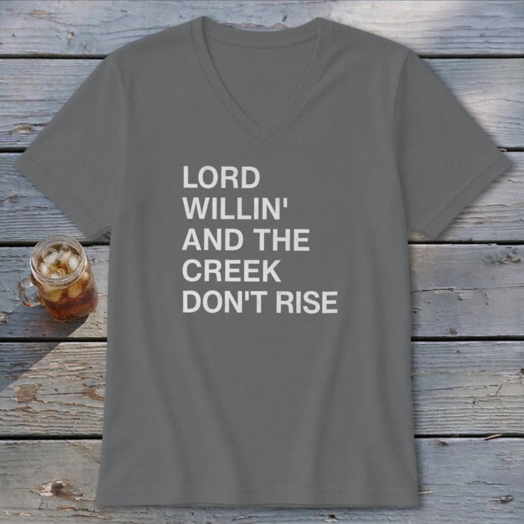 Creek Don't Rise V-neck