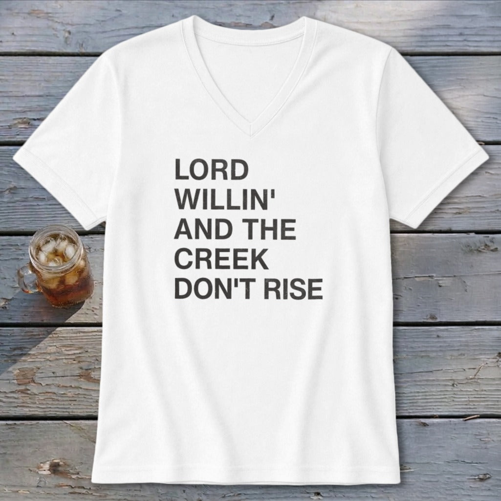 Creek Don't Rise V-neck
