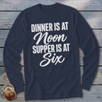 Dinner vs Supper Long Sleeve Tee