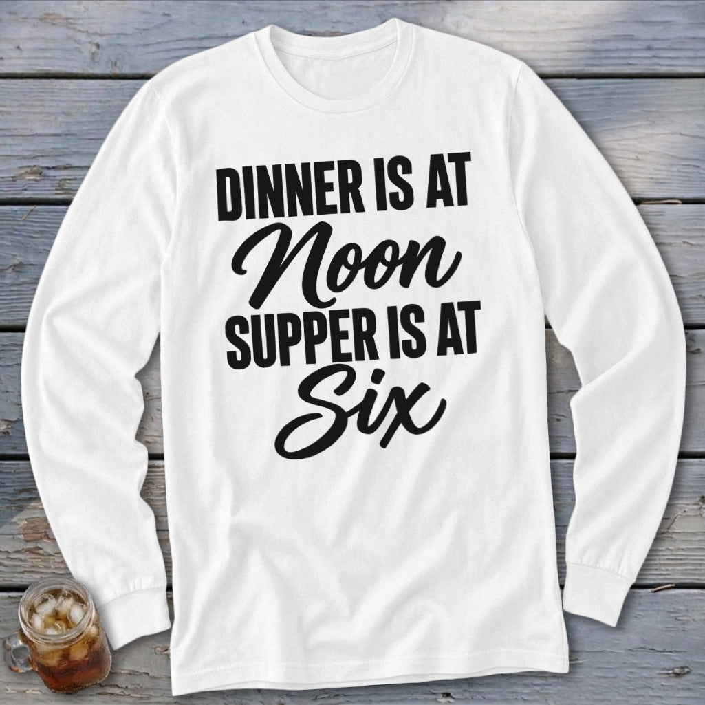 Dinner vs Supper Long Sleeve Tee