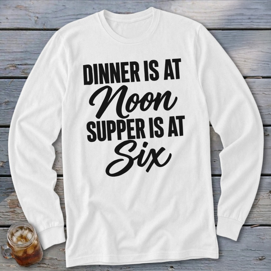 Dinner vs Supper Long Sleeve Tee