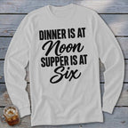 Dinner vs Supper Long Sleeve Tee