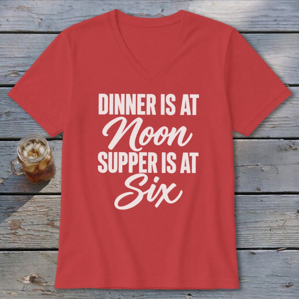 Dinner vs Supper V-neck