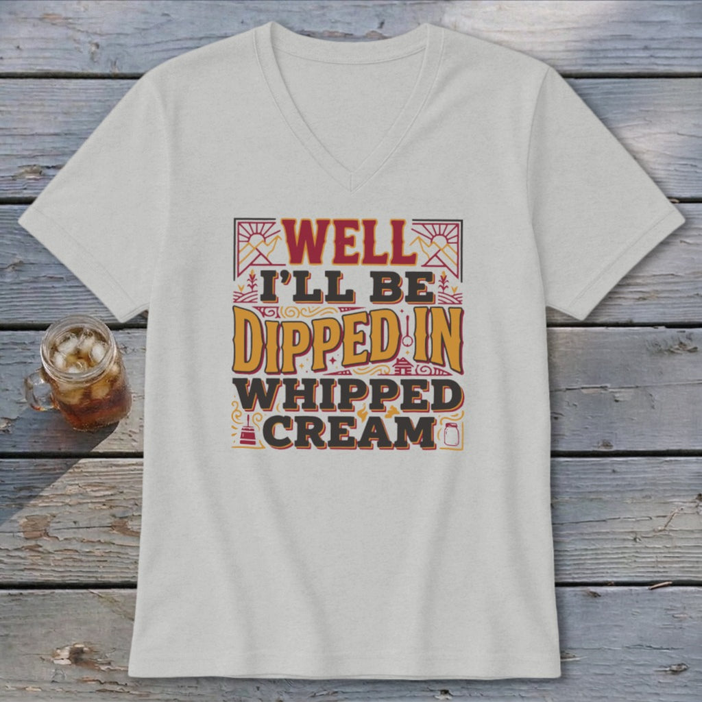 Dipped in Whipped Cream V-neck