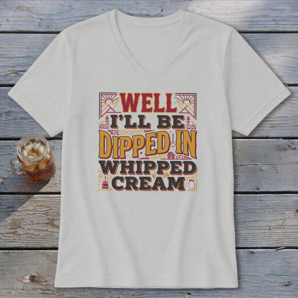 Dipped in Whipped Cream V-neck